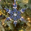 Blue Beaded Snowflake Ornament