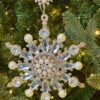 Pearl and Rhinestone Snowflake Ornament 