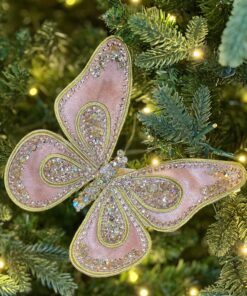 Pink Butterfly Ornament 