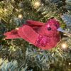 Red Sparkling Cardinal Ornament 