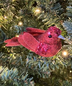 Red Sparkling Cardinal Ornament 