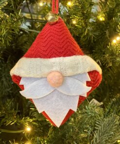 Santa with triangle bottom Ornament