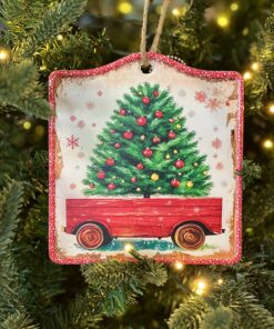 Tree in Wagon Ornament
